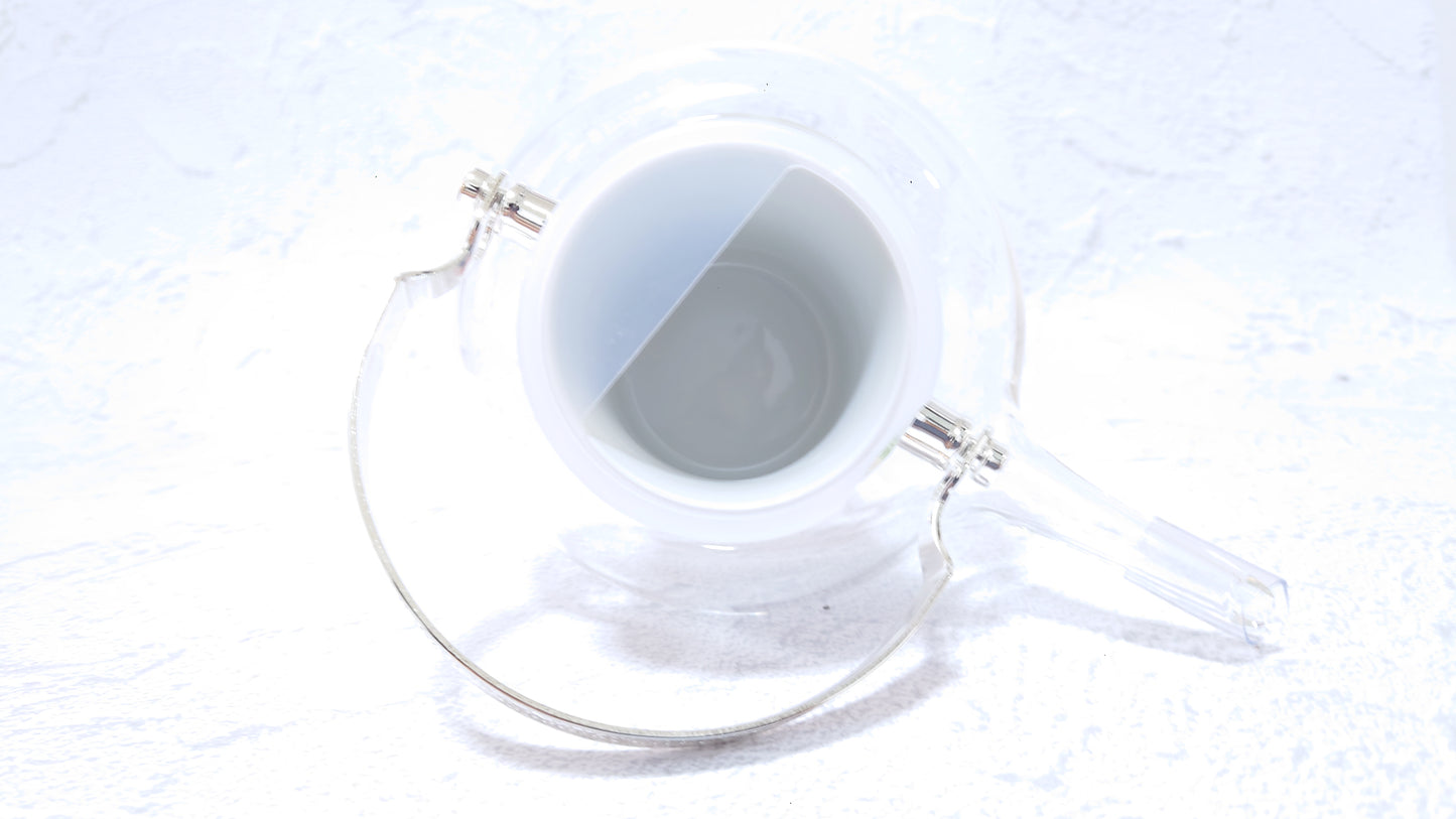 JAPAN POTTERY | Kutani Japanese Glass Chirori | 冷酒気　古久谷菱文[Kokutanihishimon] | 360ml