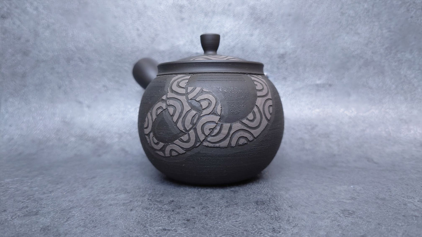 Teapot | Tokoname ware | Mitumatsu-made | Tsubamaru ring teapot 300cc