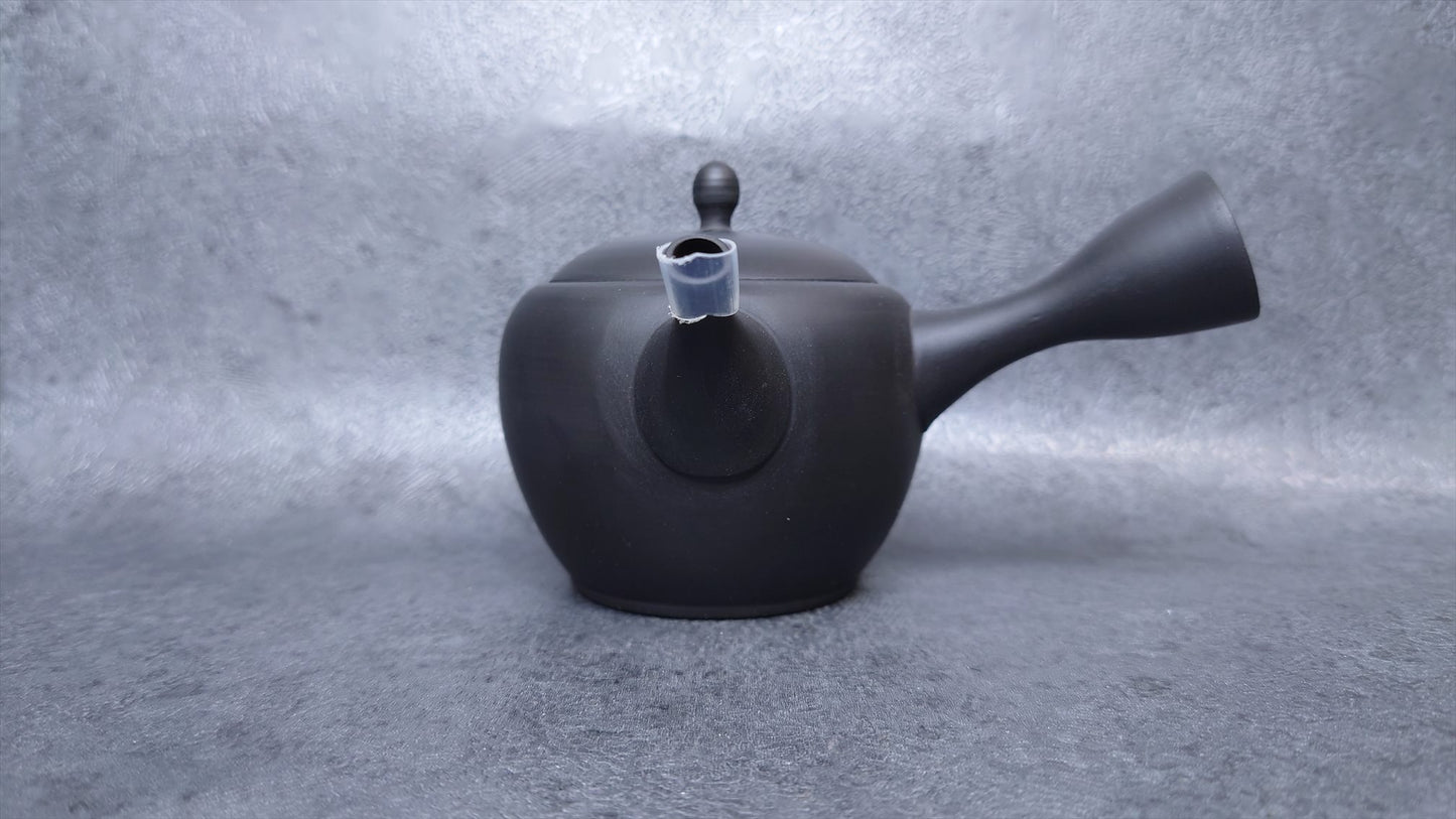 Teapot |  Tokoname ware | Brown Kiln-Transformed Miki Type Red Camellia Teapot, Ceramesh |Gyokkou | 6.7cc (200cc)