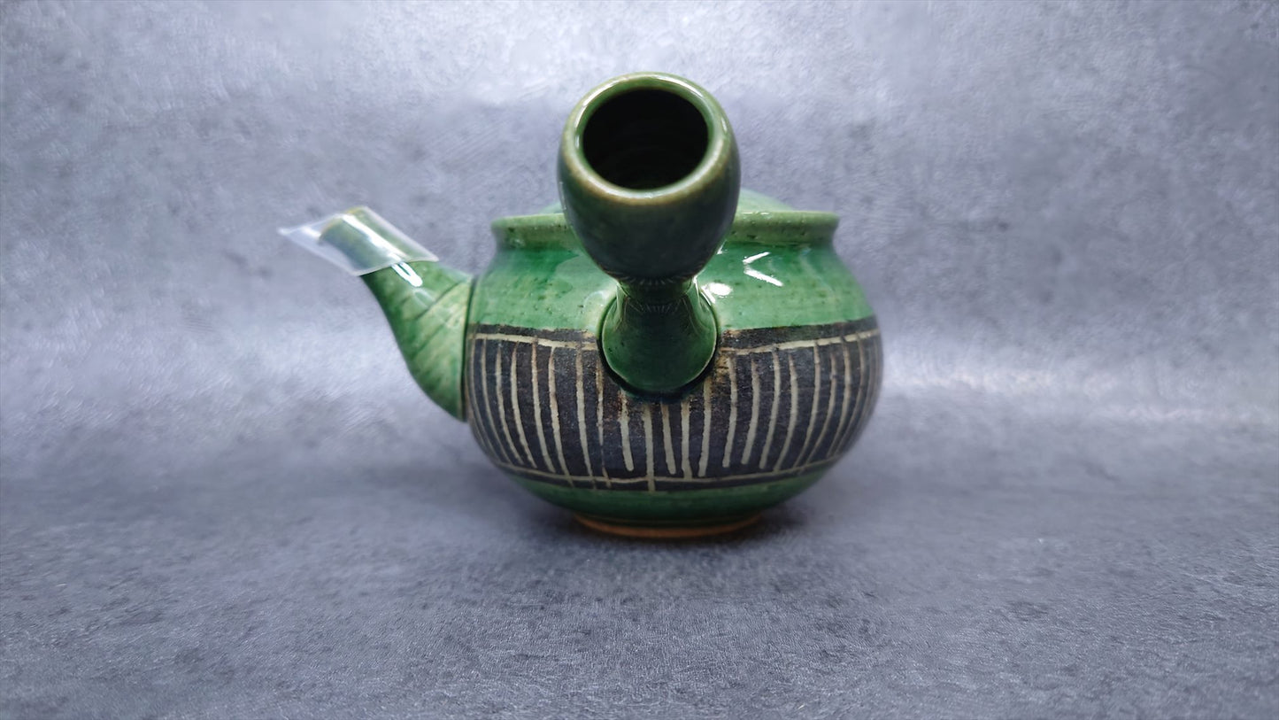 Teapot | Tokoname ware Pottery | Junzo | Oribe black makeup Togusa teapot 260㏄