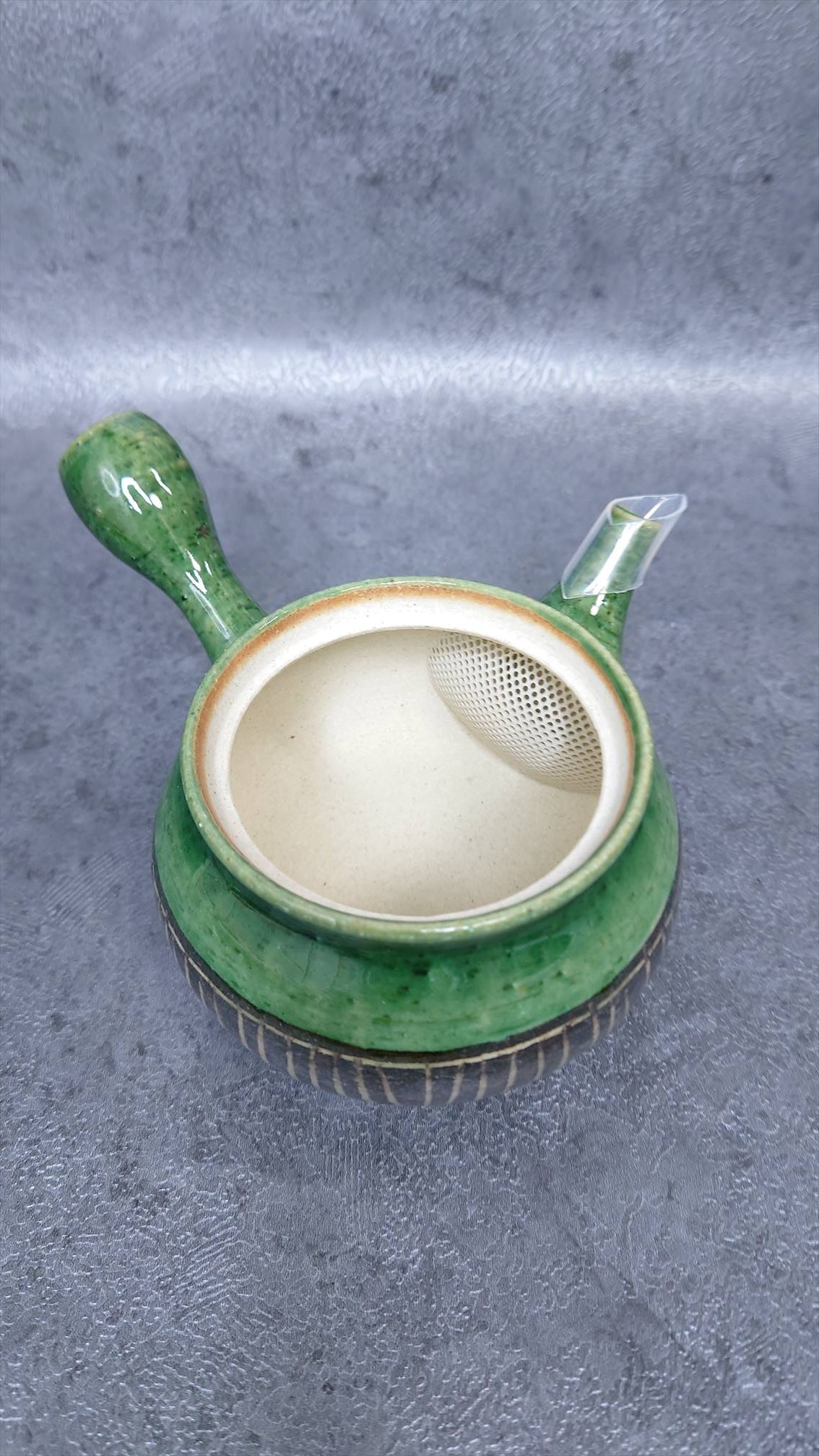 Teapot | Tokoname ware Pottery | Junzo | Oribe black makeup Togusa teapot 260㏄