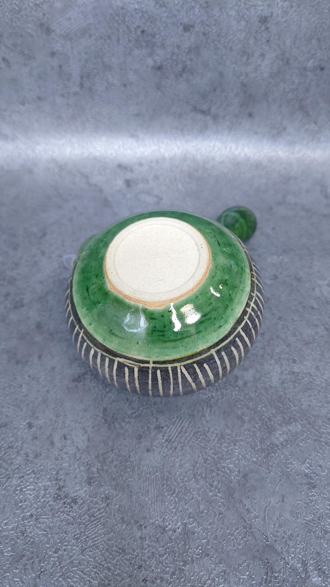 Teapot | Tokoname ware Pottery | Junzo | Oribe black makeup Togusa teapot 260㏄