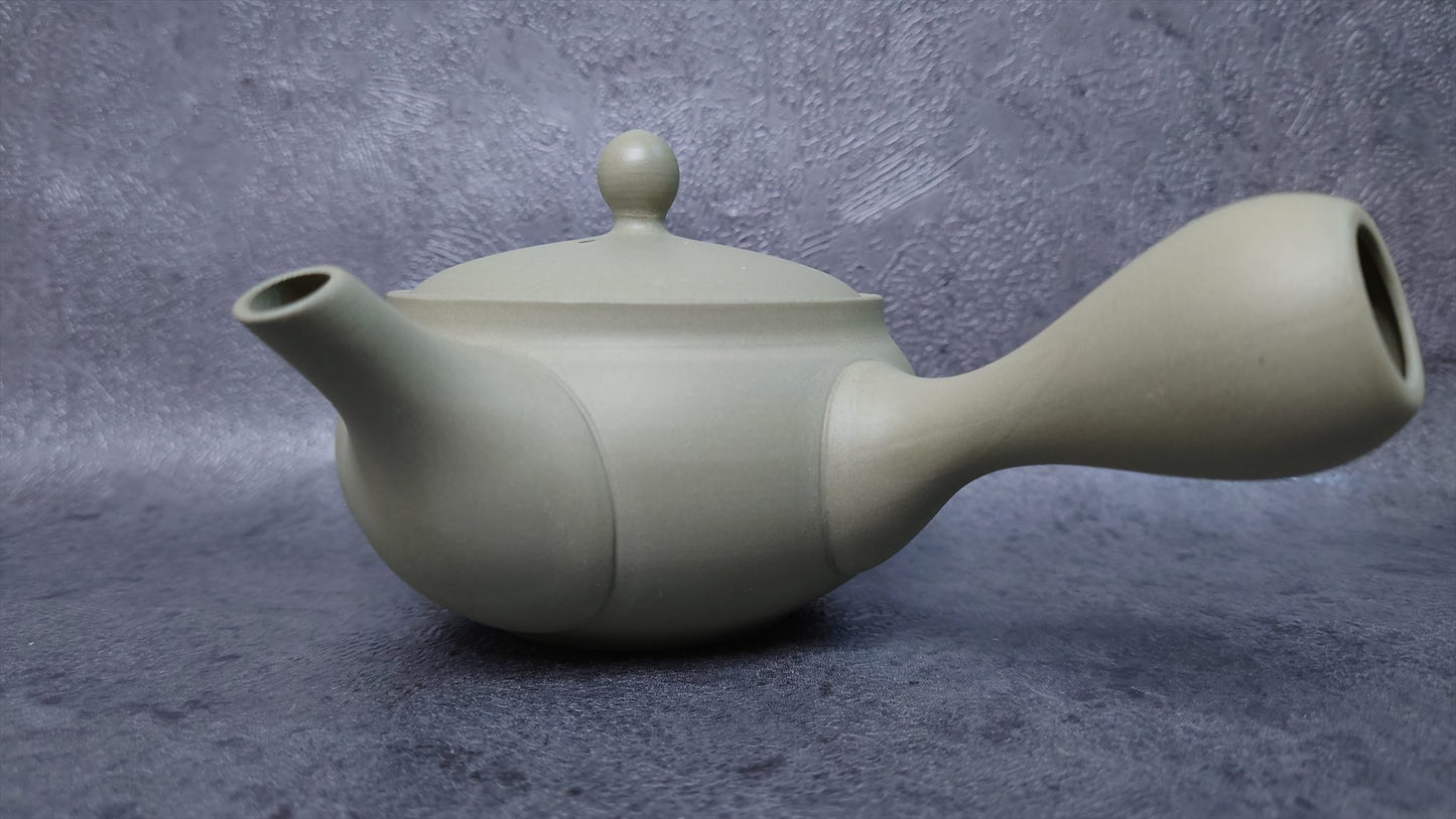 Teapot | Tokoname ware pottery | Mugwort mud weeping cherry blossom teapot 210cc