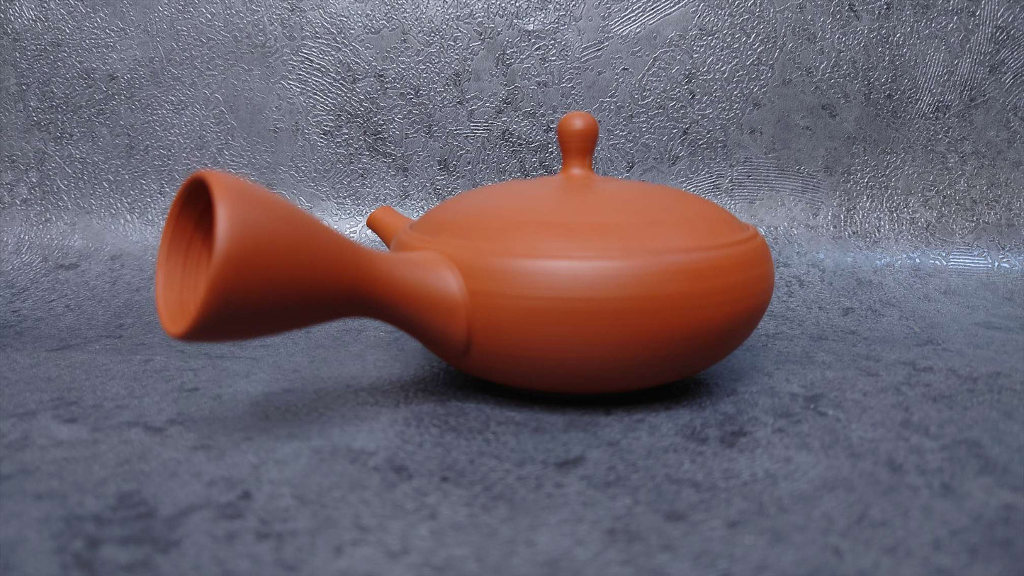 Teapot | Tokoname ware Pottery | Vermilion mud thin thousand-stage iron bowl plain teapot 100cc