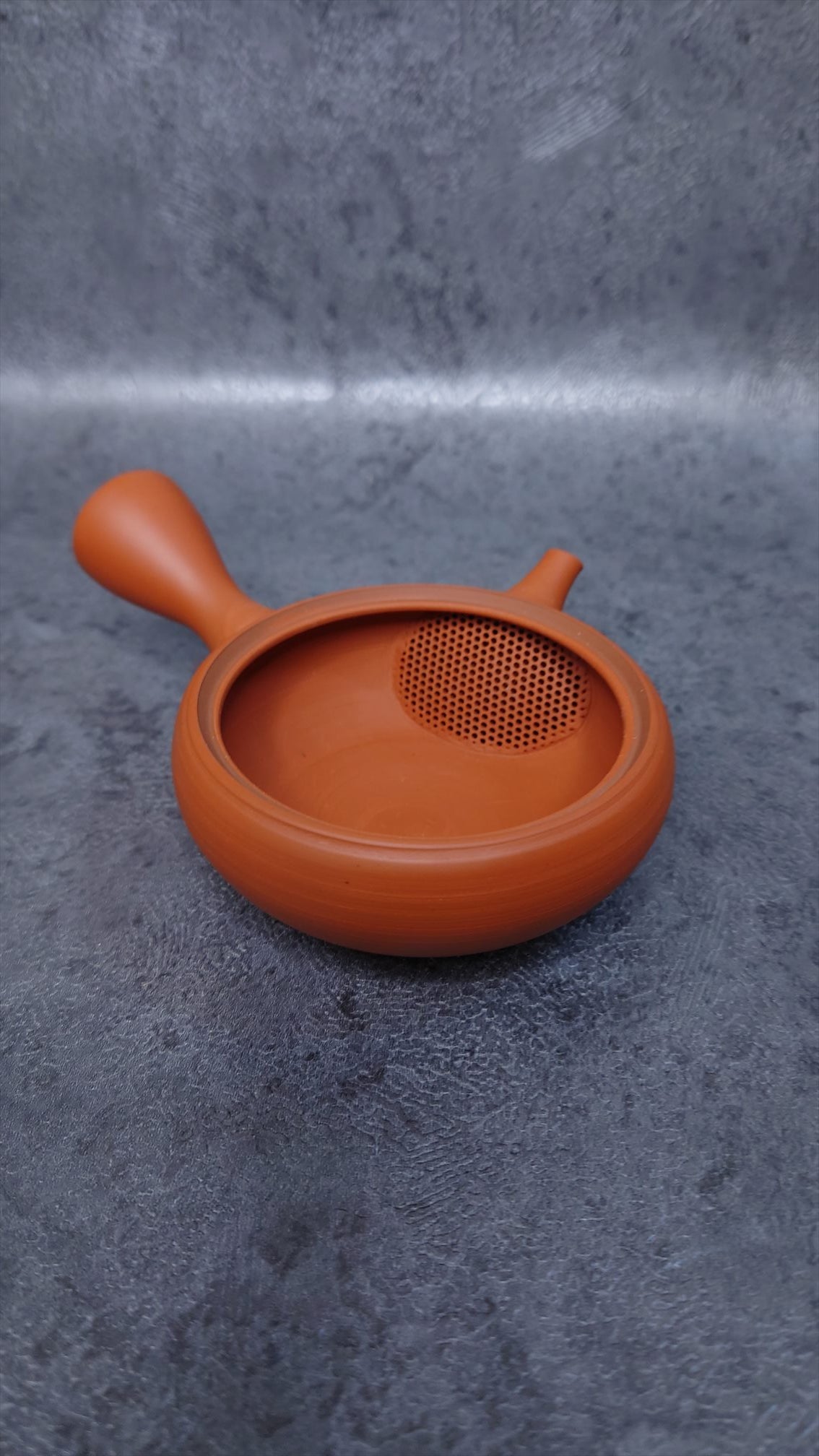 Teapot | Tokoname ware Pottery | Vermilion mud thin thousand-stage iron bowl plain teapot 100cc