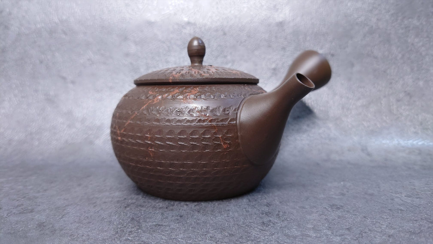 Teapot | Tokoname ware | Tea madder Shibori Biri Inro teapot 210cc