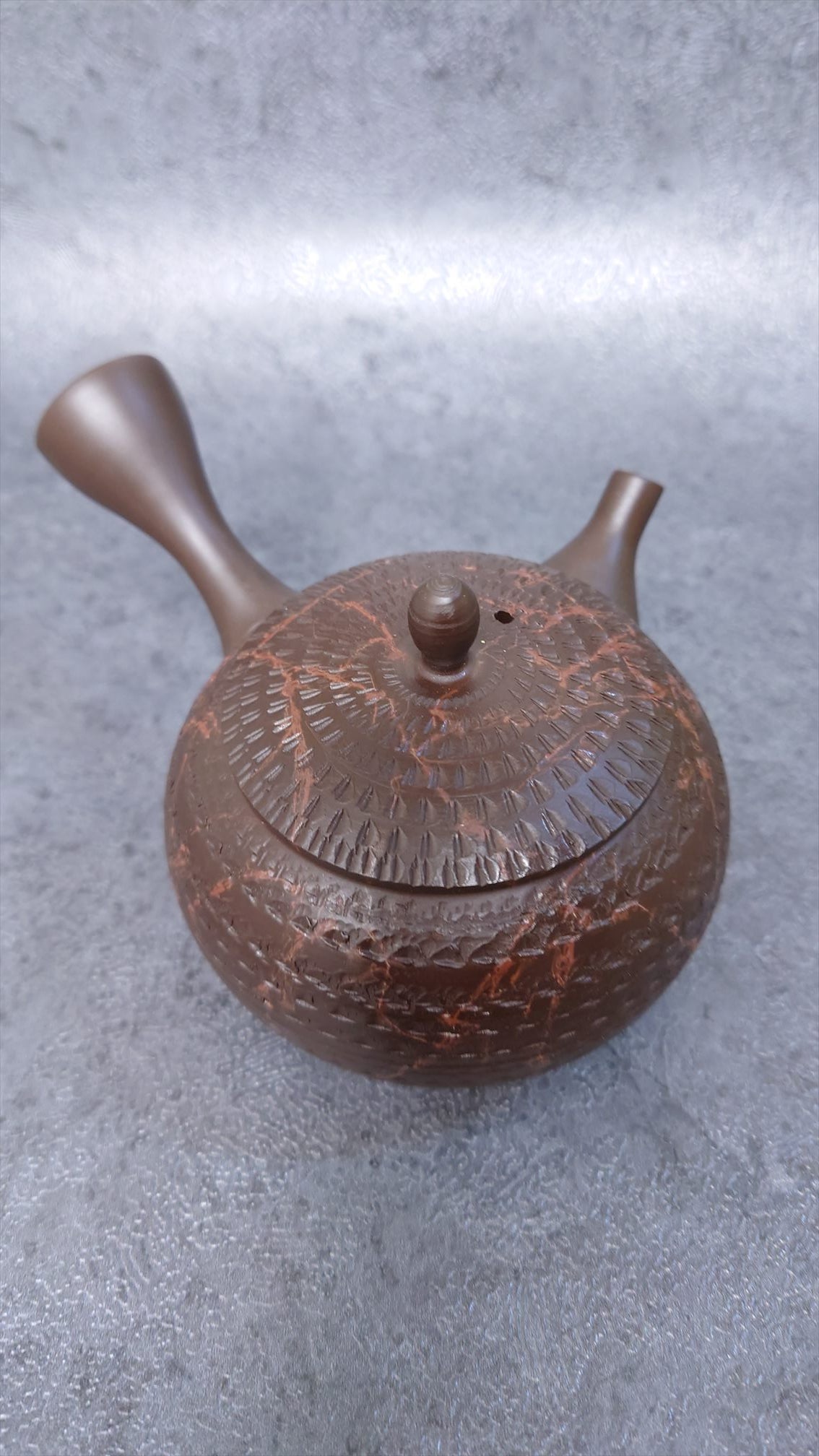 Teapot | Tokoname ware | Tea madder Shibori Biri Inro teapot 210cc