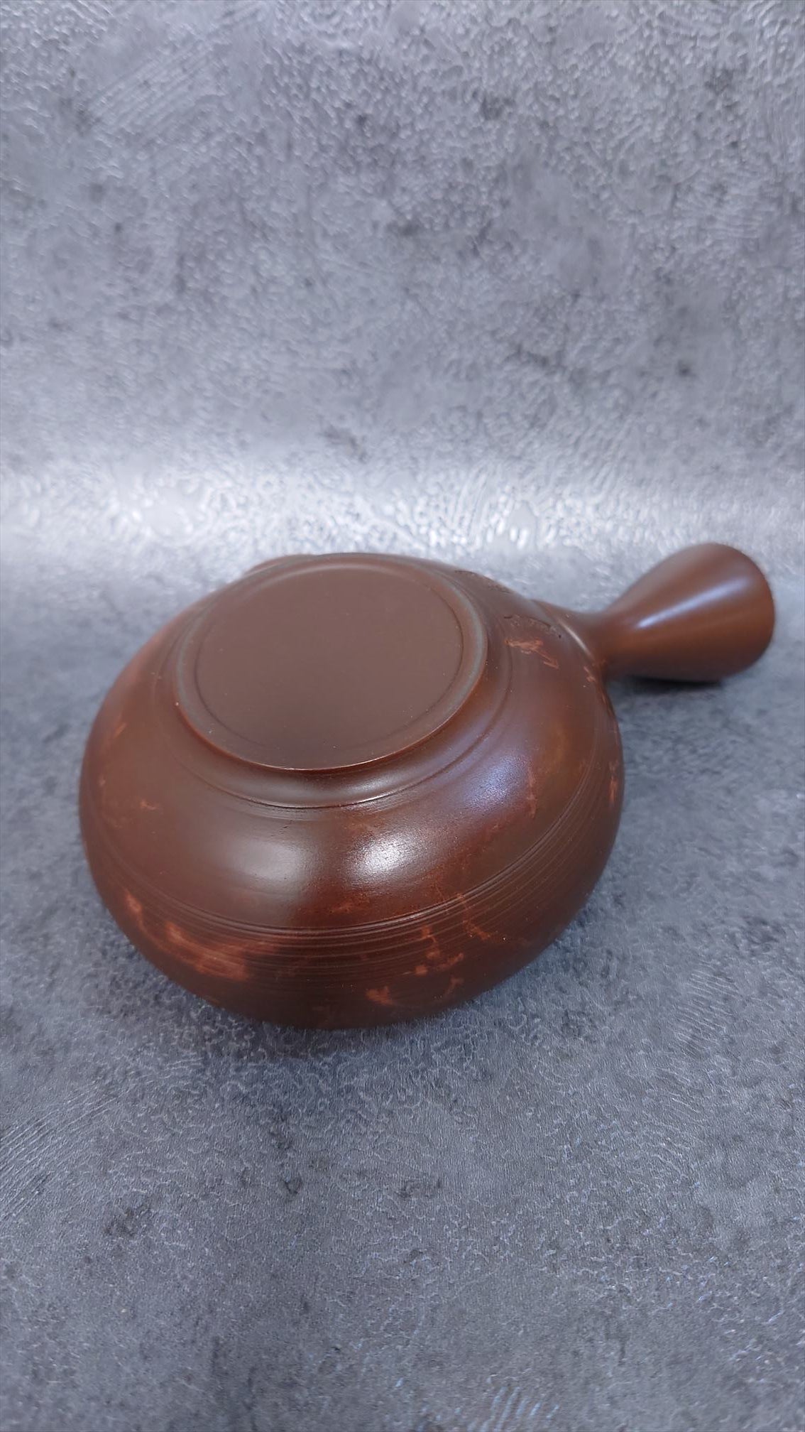 Teapot | Tokoname ware pottery | Tea mud red Shibori teapot 160cc