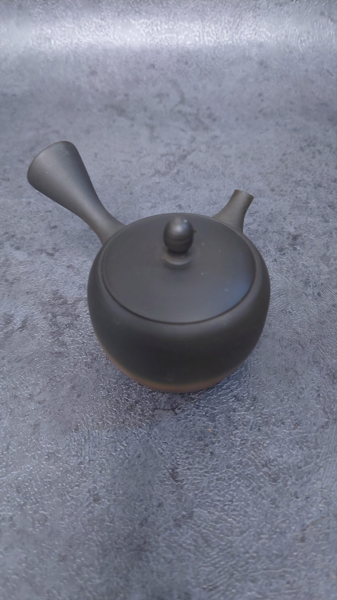 Teapot | Tokoname ware Pottery | Gyokko-made | Fire Kiln transformed Mini Round Muji Teapot 100cc