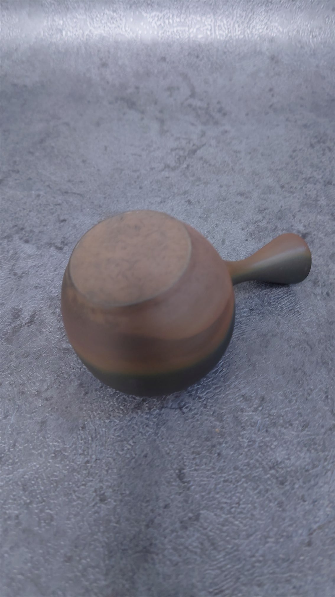 Teapot | Tokoname ware Pottery | Gyokko-made | Fire Kiln transformed Mini Round Muji Teapot 100cc