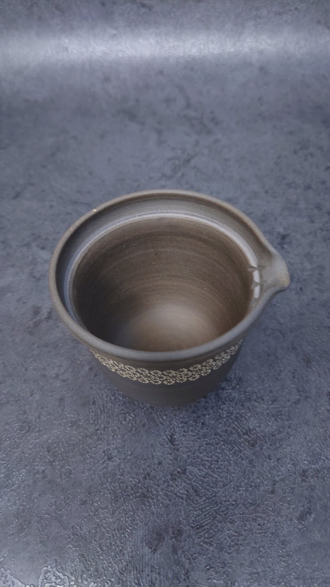 Teapot | Tokoname ware pottery |  Tenro | fermented pottery flower belt | 180cc