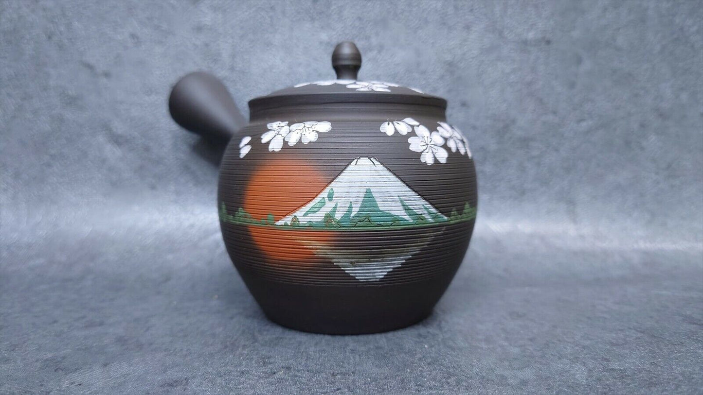 Teapot | Black-SendanzakuraFuji | Tokoname ware | Gyokkou-made |  9.8oz (290cc)