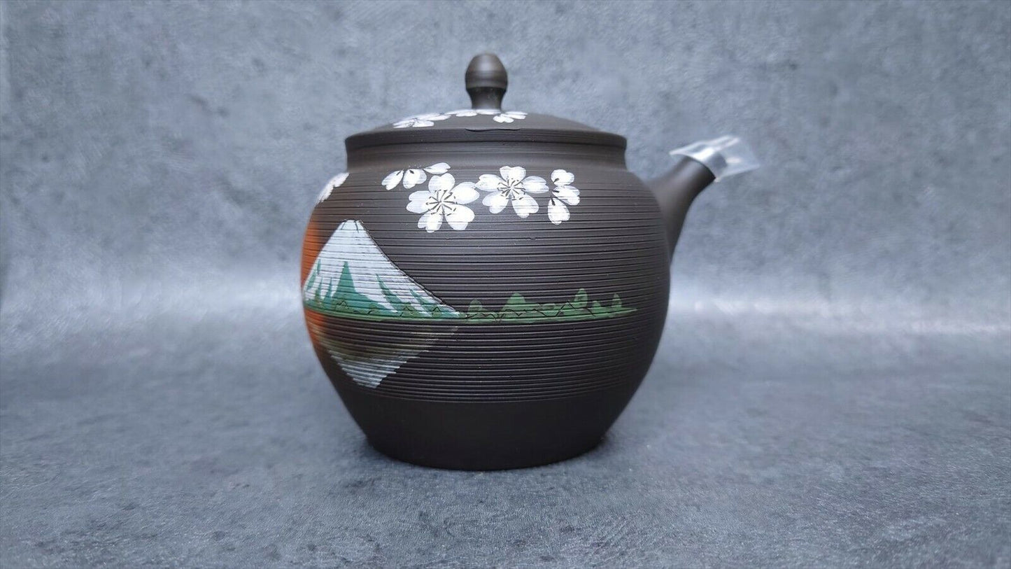 Teapot | Black-SendanzakuraFuji | Tokoname ware | Gyokkou-made |  9.8oz (290cc)