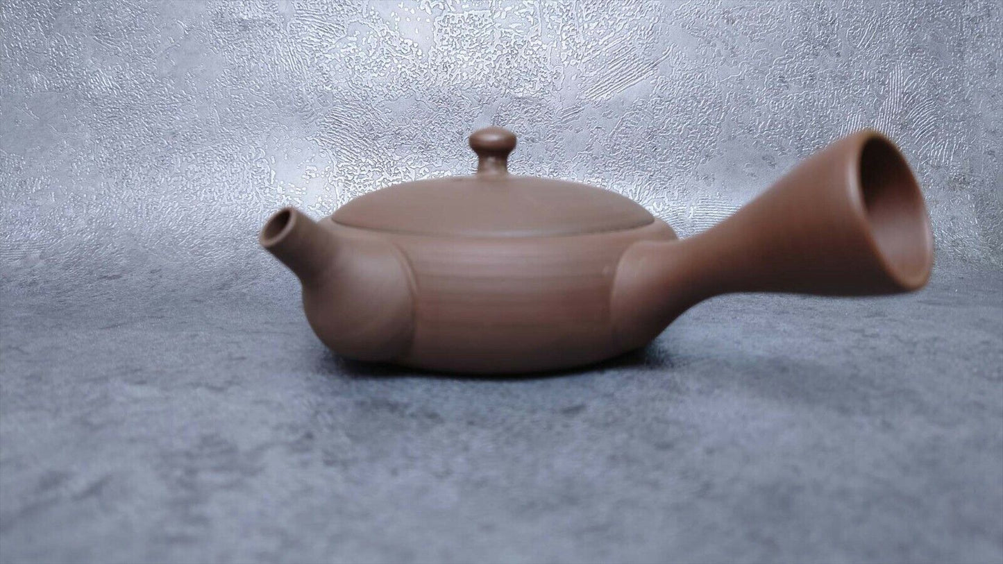 Teapot | Tokoname ware pottery | Gyokkou-made | tea extremely shallow red flower teapot 140cc