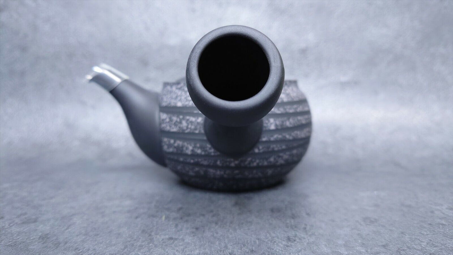 Teapot |Tokoname ware |  Black mud fringed line-tiered teapot  | Tooname ware | Hakuyo-made | 8.79oz (260cc)