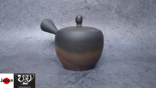Teapot | Tokoname ware Pottery | Gyokko-made | Fire Kiln transformed Mini Round Muji Teapot 100cc
