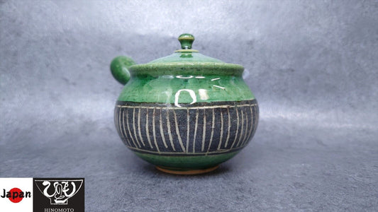 Teapot | Tokoname ware Pottery | Junzo | Oribe black makeup Togusa teapot 260㏄