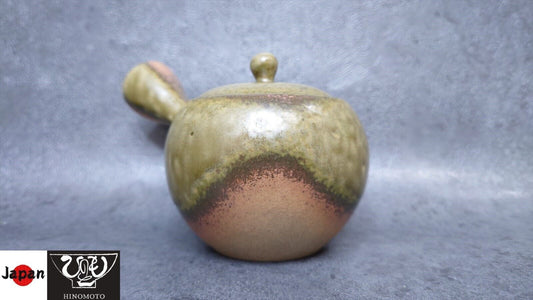Teapot | Khaki | Tokoname ware | Isshin-made | Ceramesh | 8.1 oz (240cc)