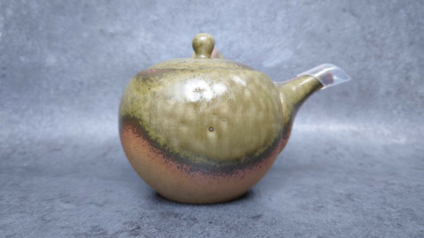 Teapot | Khaki | Tokoname ware | Isshin-made | Ceramesh | 8.1 oz (240cc)