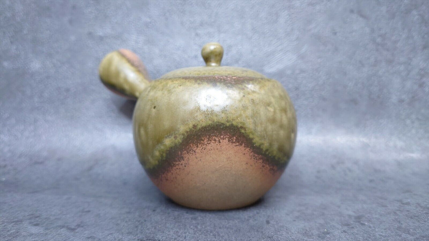 Teapot | Khaki | Tokoname ware | Isshin-made | Ceramesh | 8.1 oz (240cc)