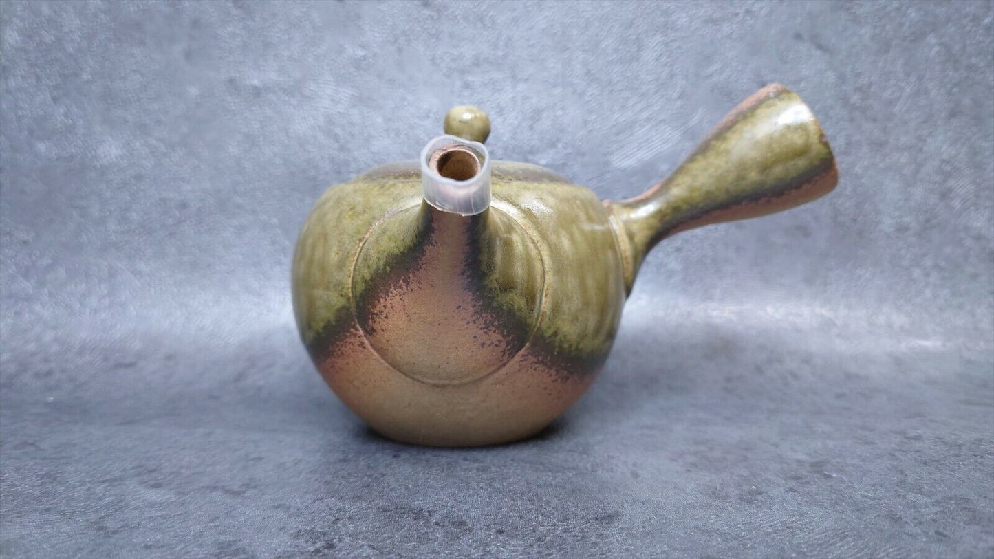 Teapot | Khaki | Tokoname ware | Isshin-made | Ceramesh | 8.1 oz (240cc)